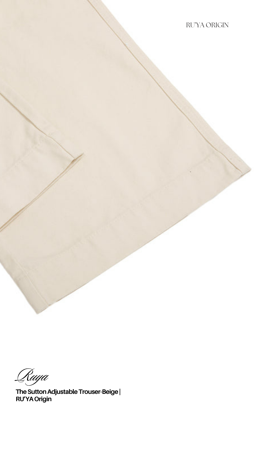 The Sutton Adjustable Trouser- Noir