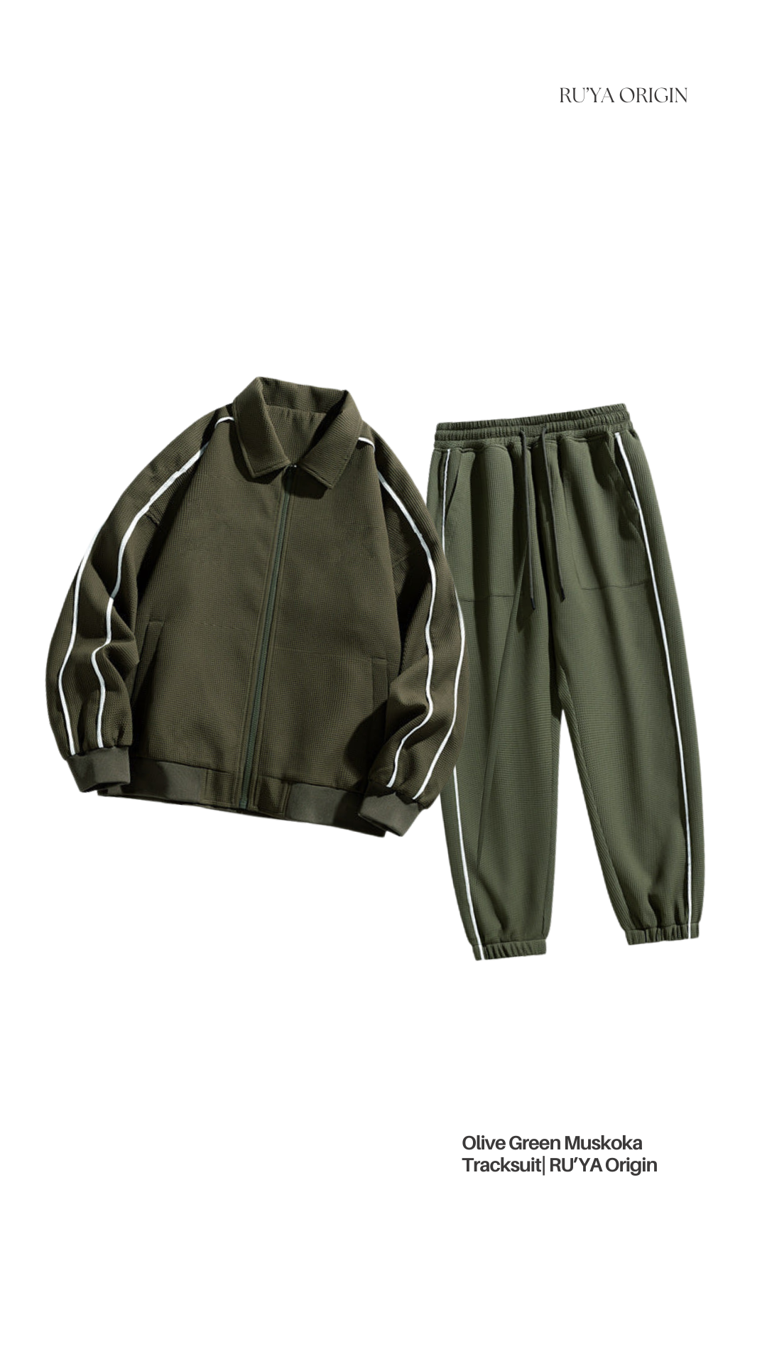 Muskoka Two-Piece Tracksuit - Olive Green