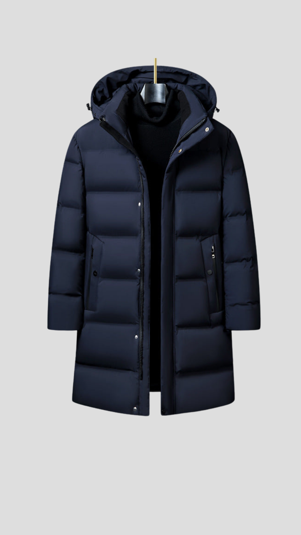 Mid Length 595' Puffer Jacket - Pearl White