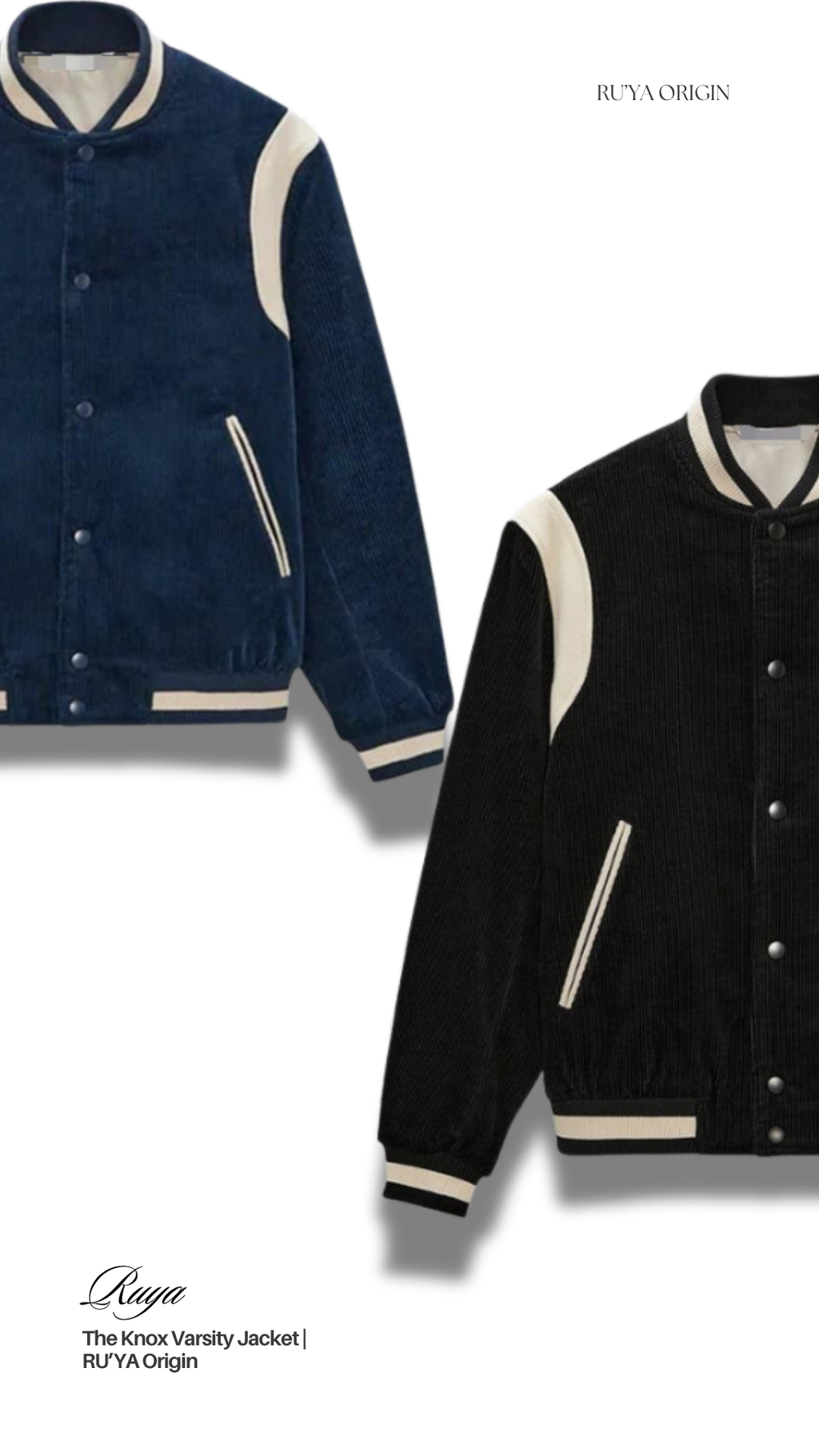 The Knox Varsity Jacket – Noir