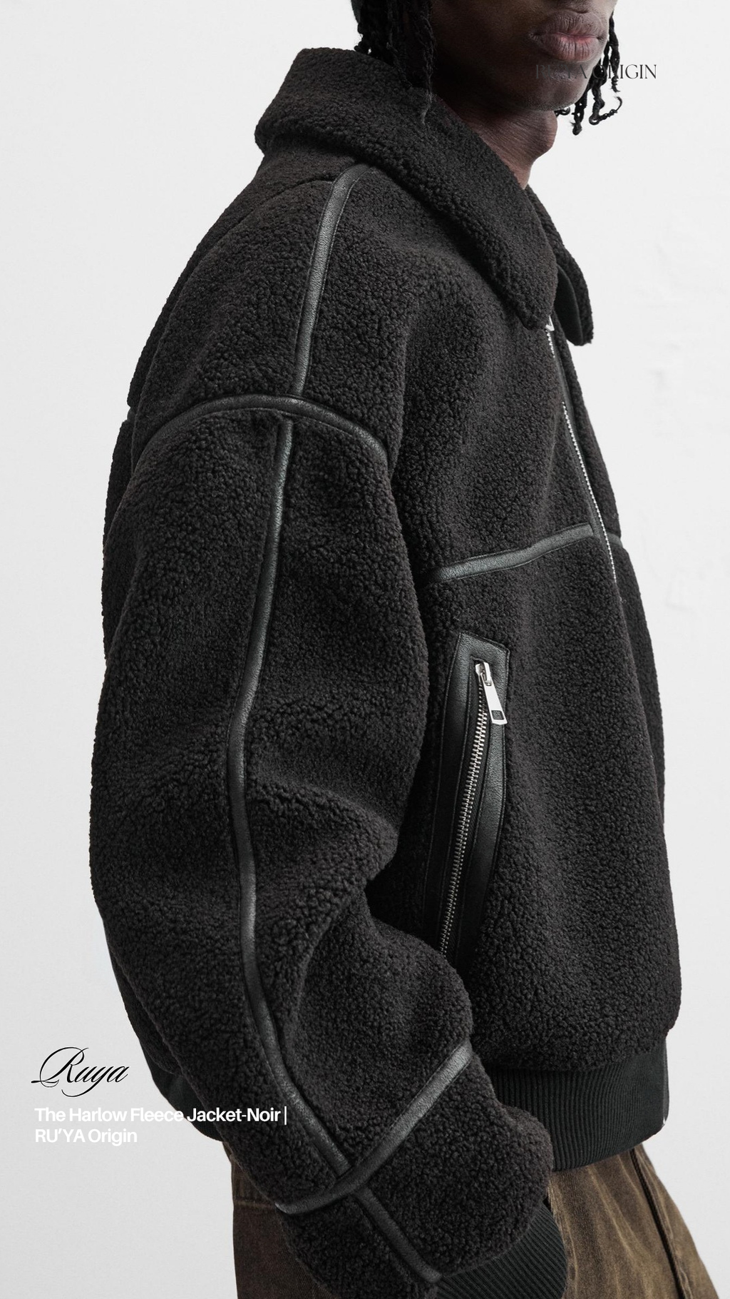 THE HARLOW FLEECE JACKET- GROUND WHITE