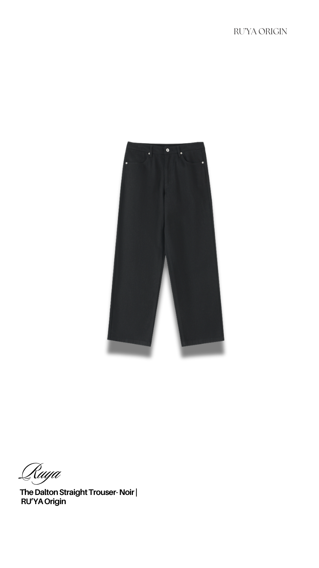 The Dalton Straight Trouser - Noir