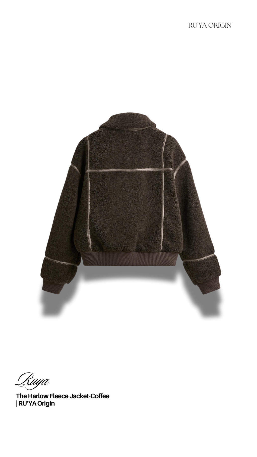 THE HARLOW FLEECE JACKET- GROUND WHITE