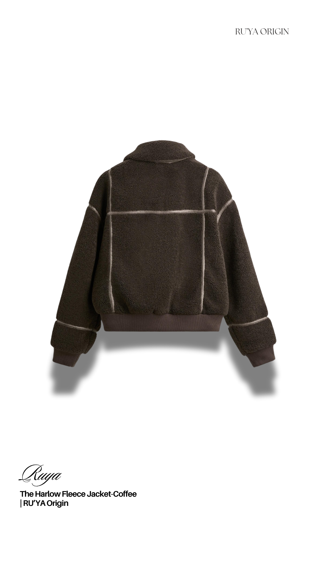 THE HARLOW FLEECE JACKET- GROUND WHITE