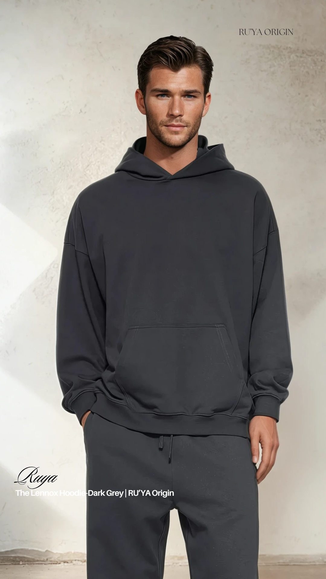 The Lennox Hoodie - Blackish Green