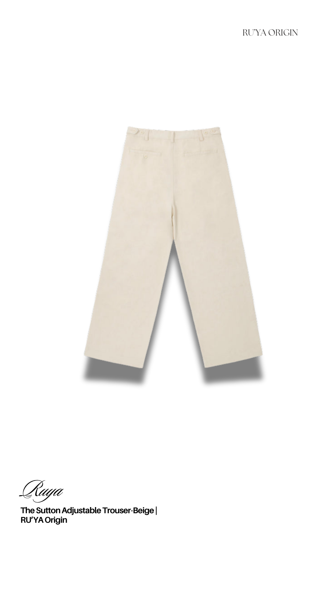 The Sutton Adjustable Trouser- Noir