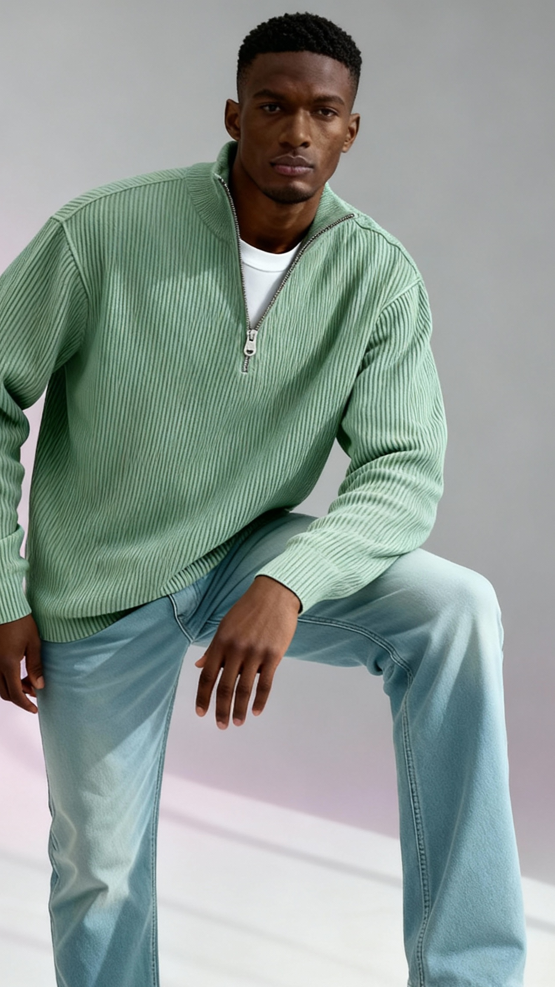 The Apex Quarter Zip - Shadow Olive