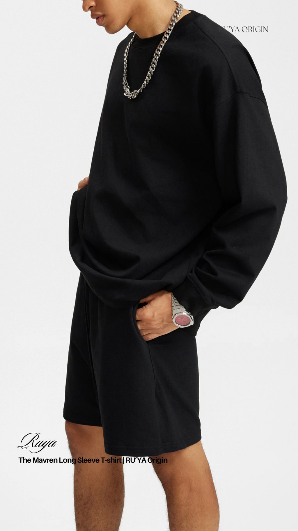 The Mavren Long Sleeve T-Shirt - White