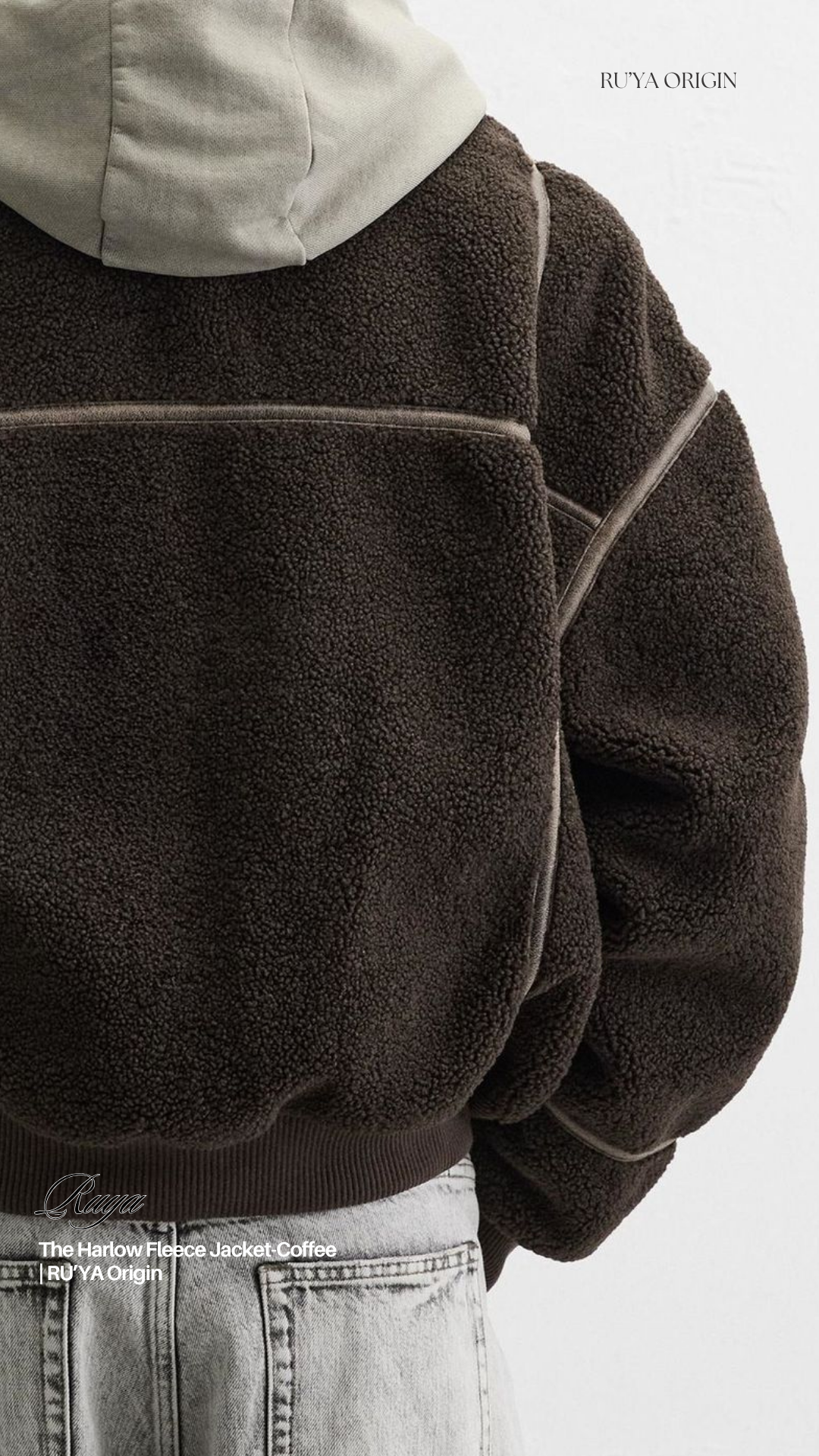 THE HARLOW FLEECE JACKET- GROUND WHITE