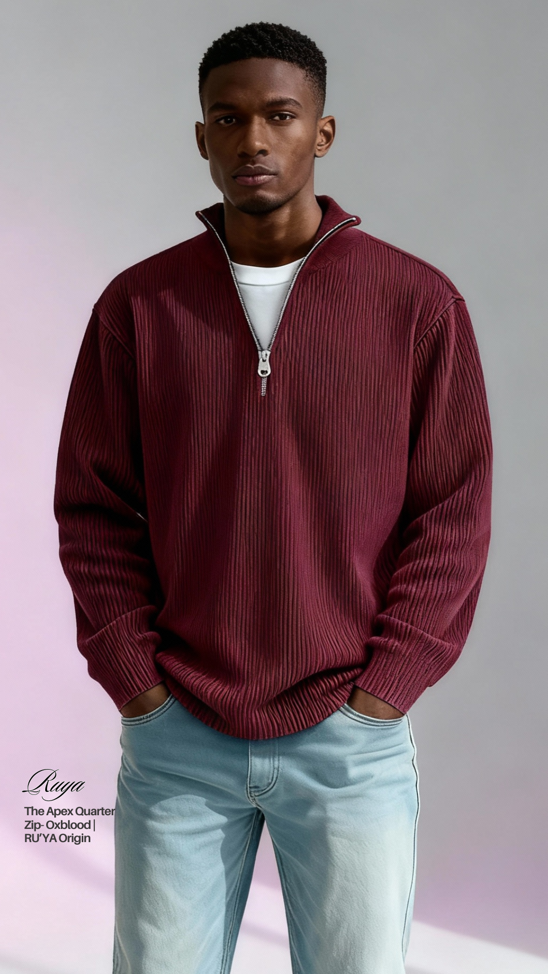 The Apex Quarter Zip - Midnight Blue