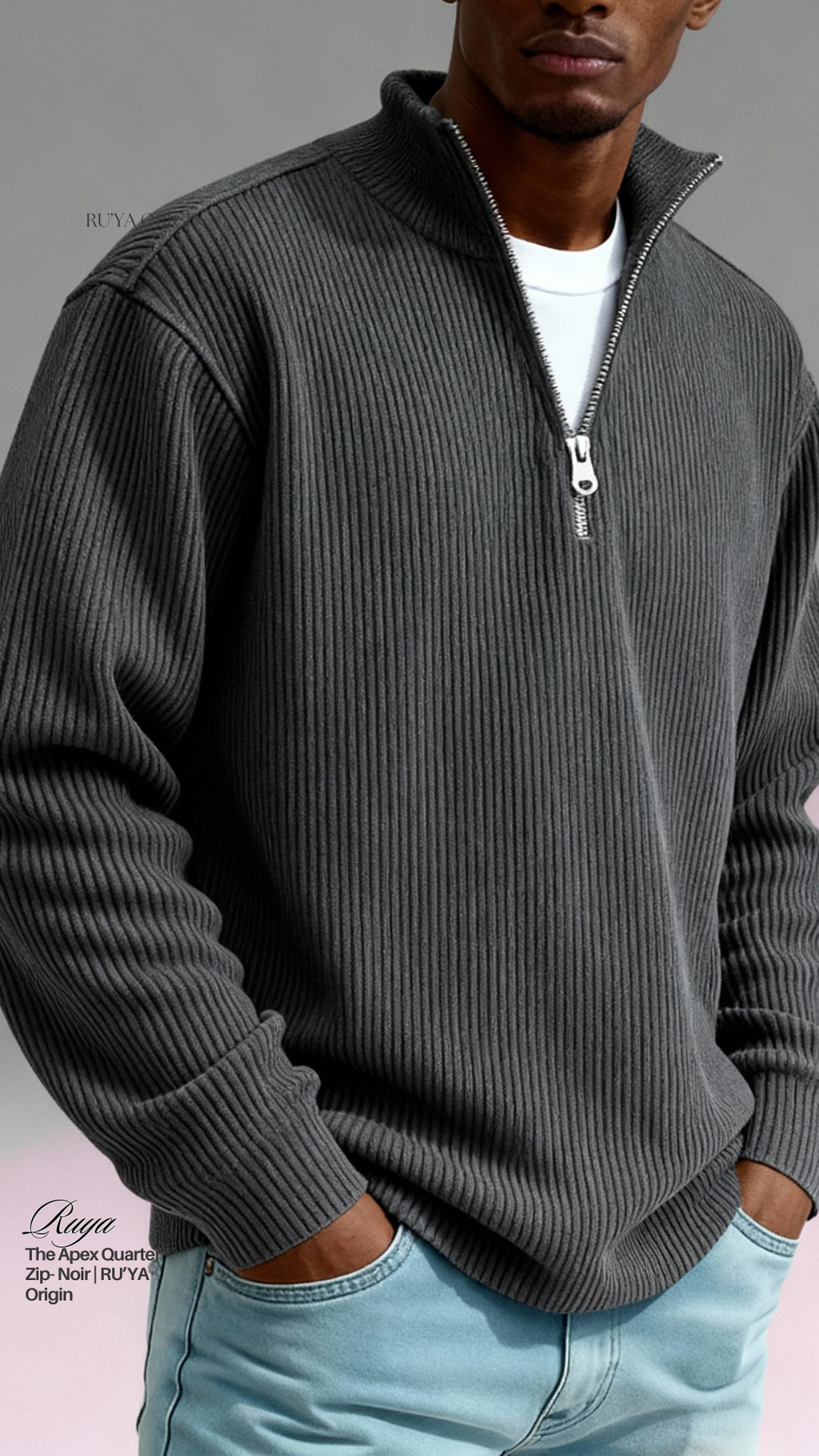 The Apex Quarter Zip - Midnight Blue