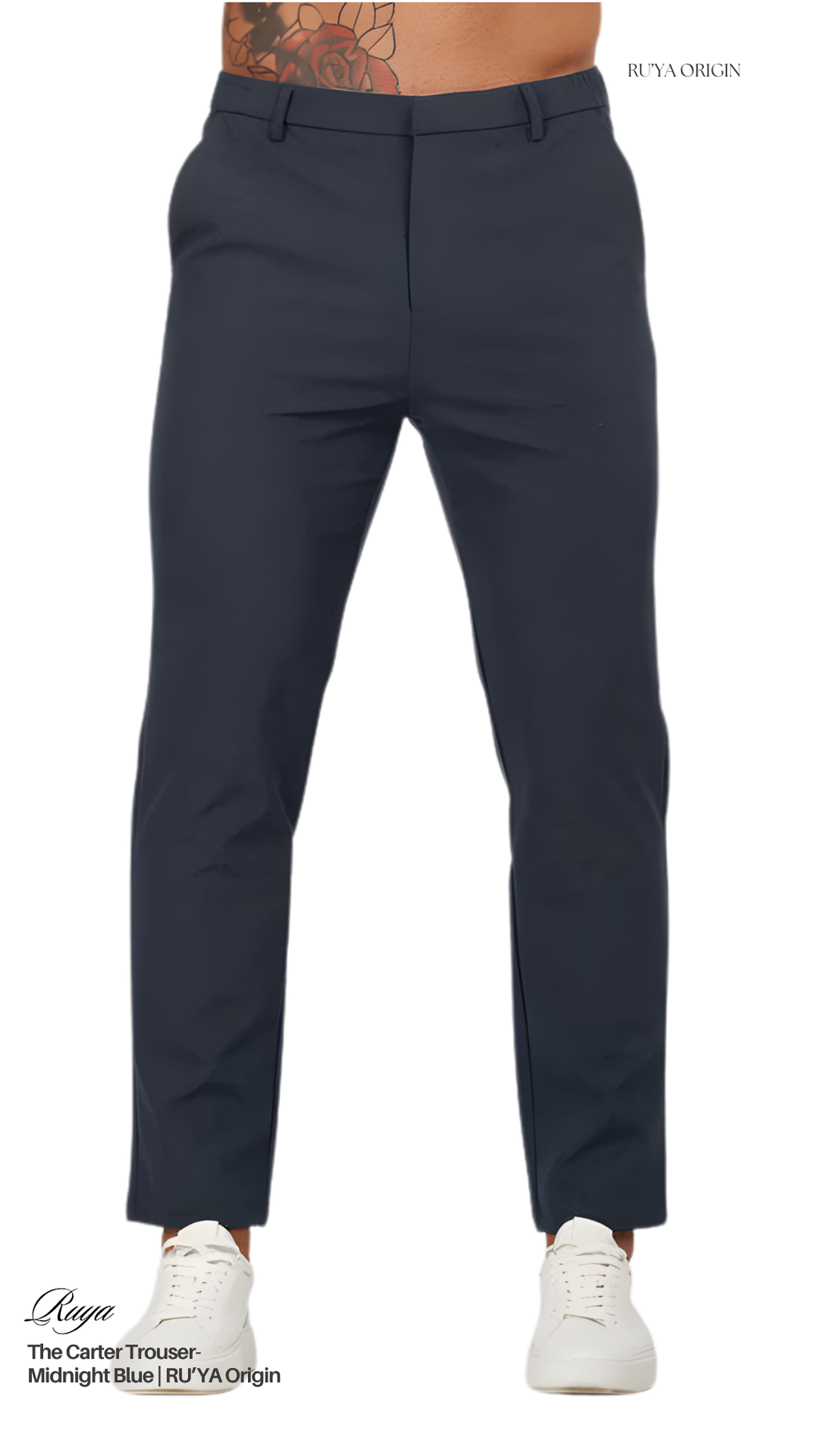 The Carter Trouser - Midnight Blue