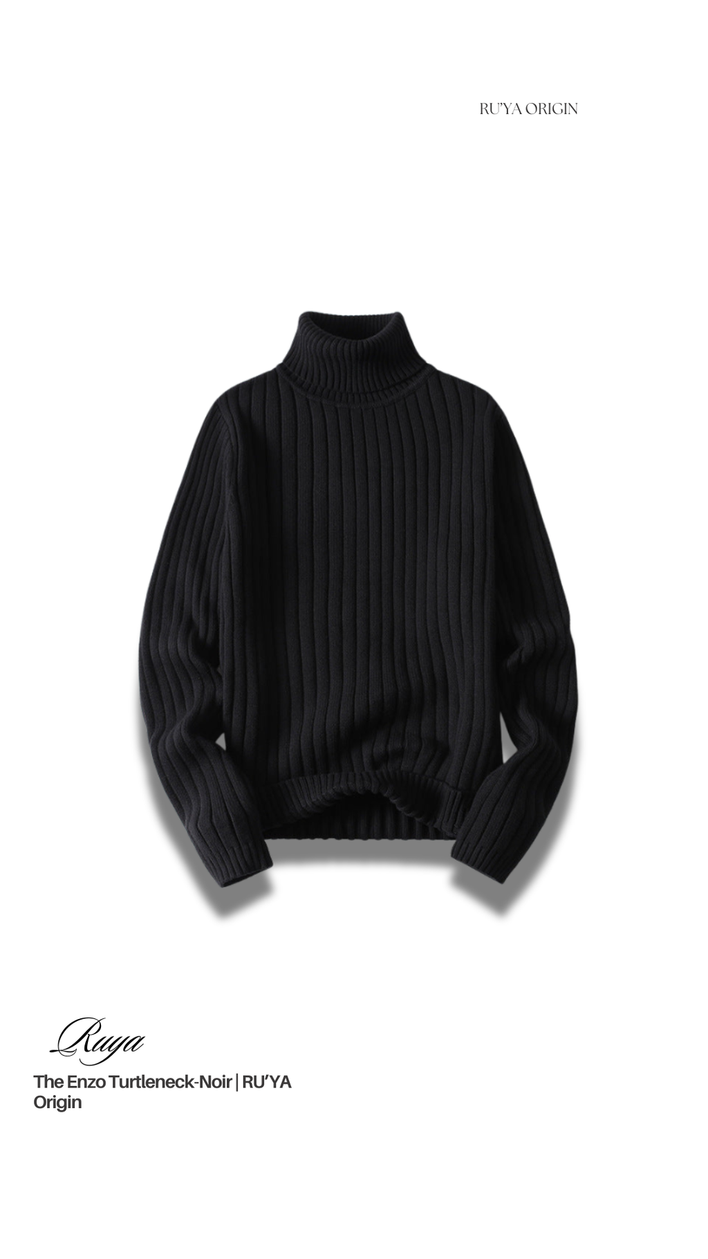 The Enzo Turtleneck - Ecru
