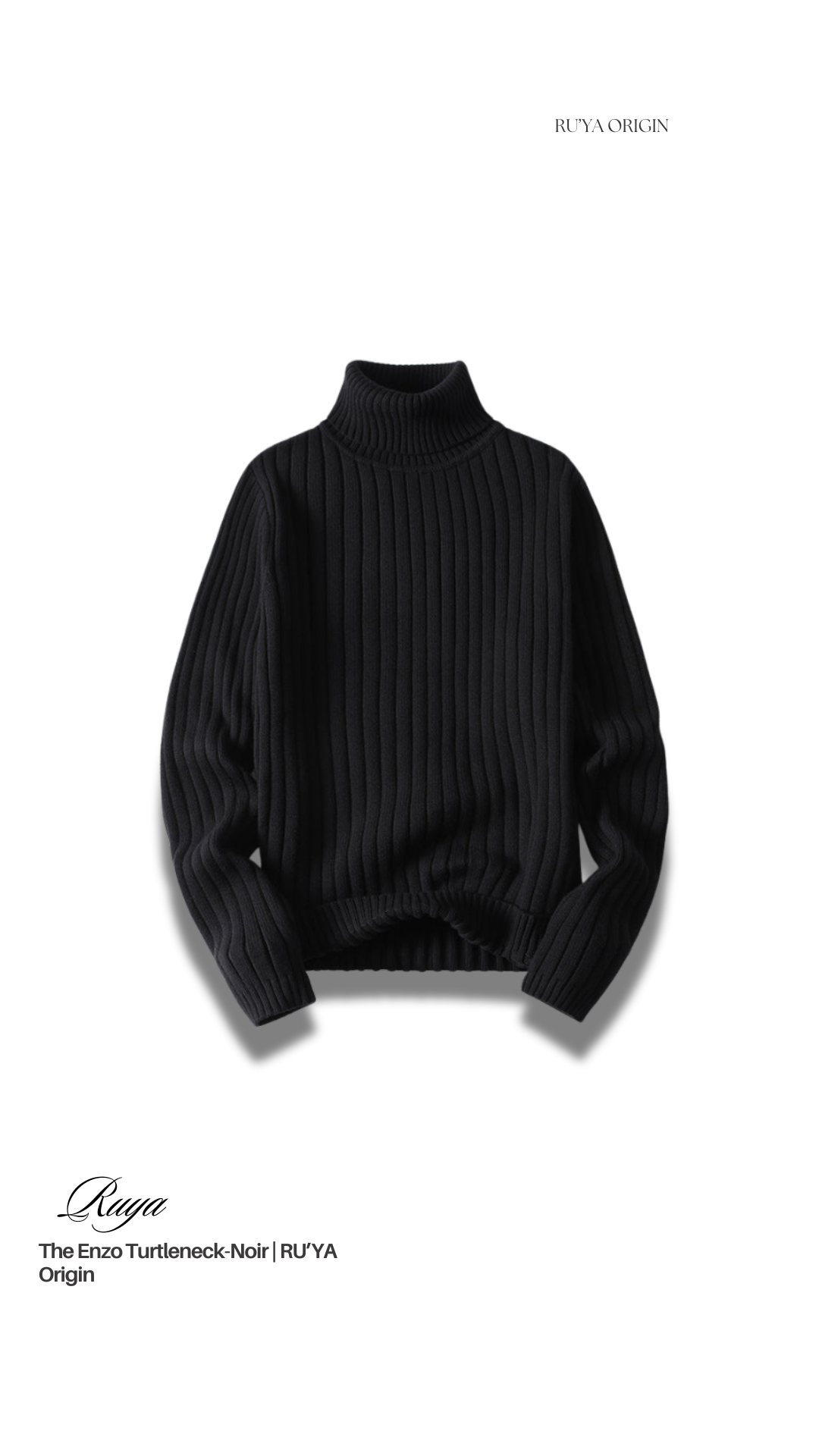 The Enzo Turtleneck - Ecru