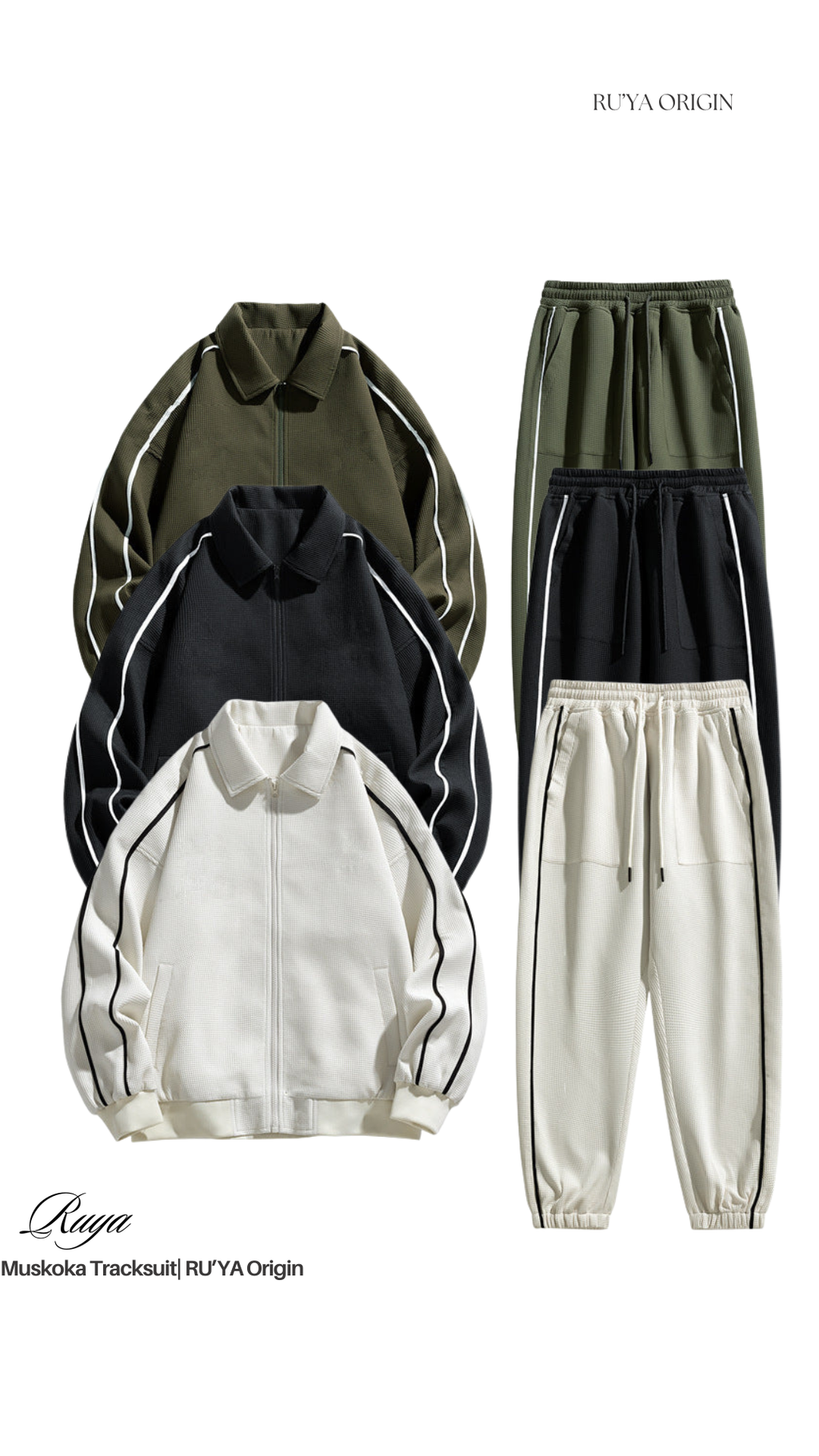 Muskoka Two-Piece Tracksuit - Olive Green