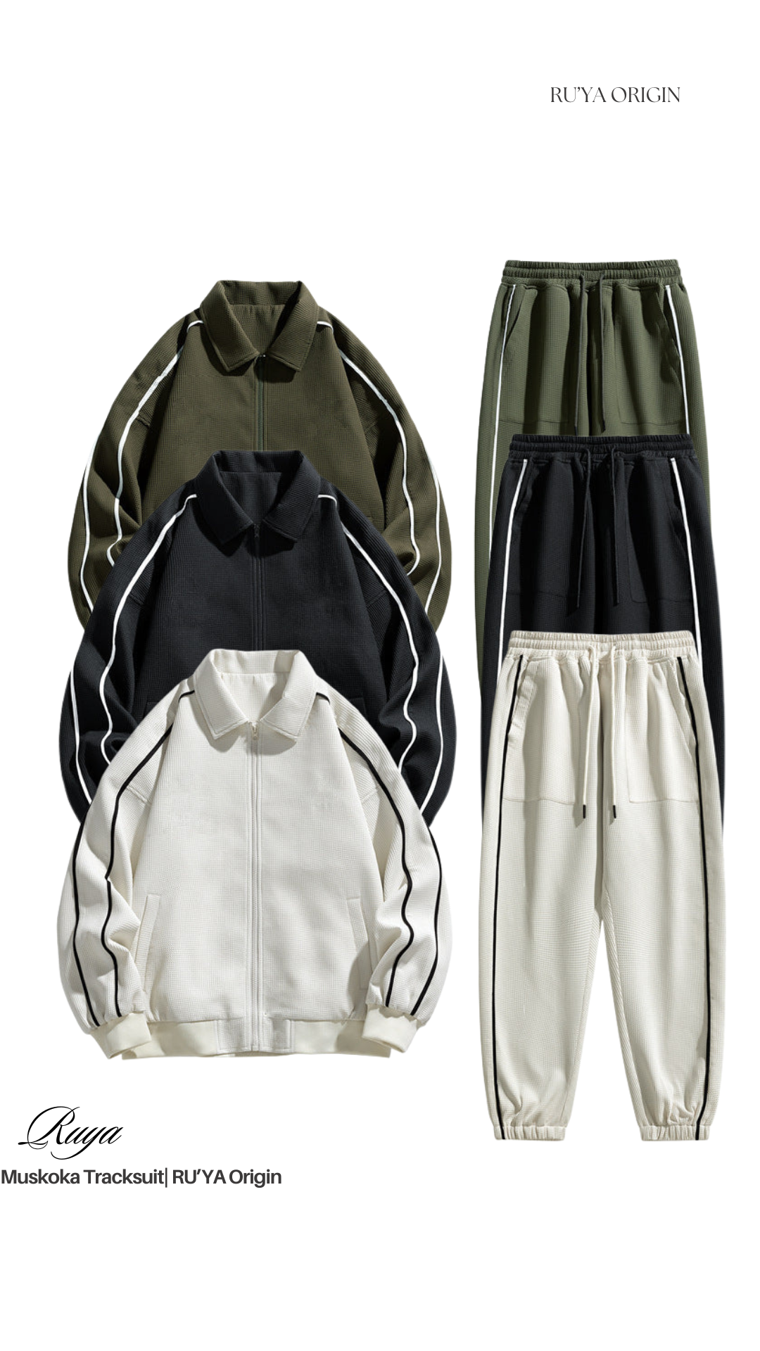 Muskoka Two-Piece Tracksuit - Olive Green