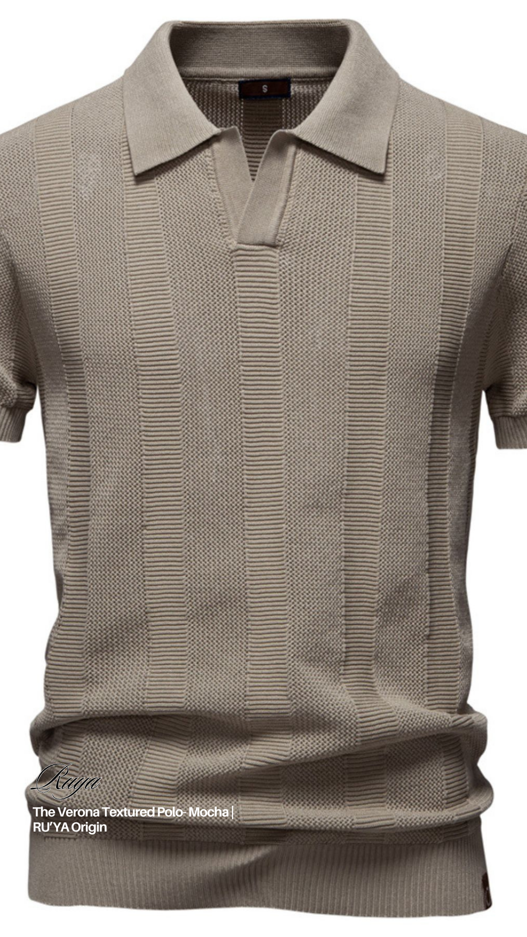 The Verona Textured Polo - Navy