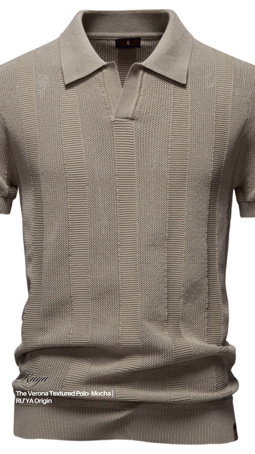 The Verona Textured Polo - Navy