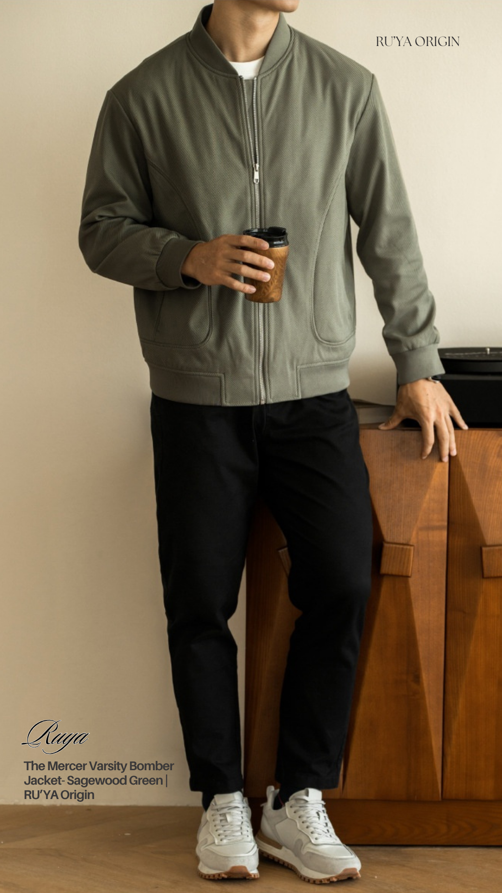 The Mercer Varsity Bomber Jacket - Noir