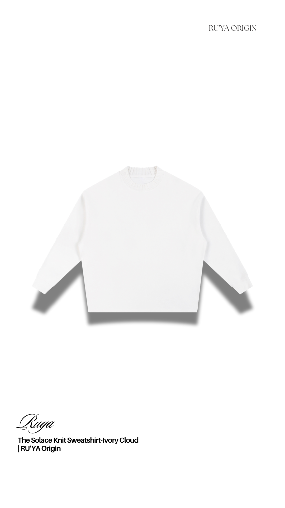 The Solace Knit Sweatshirt - Ash Mist