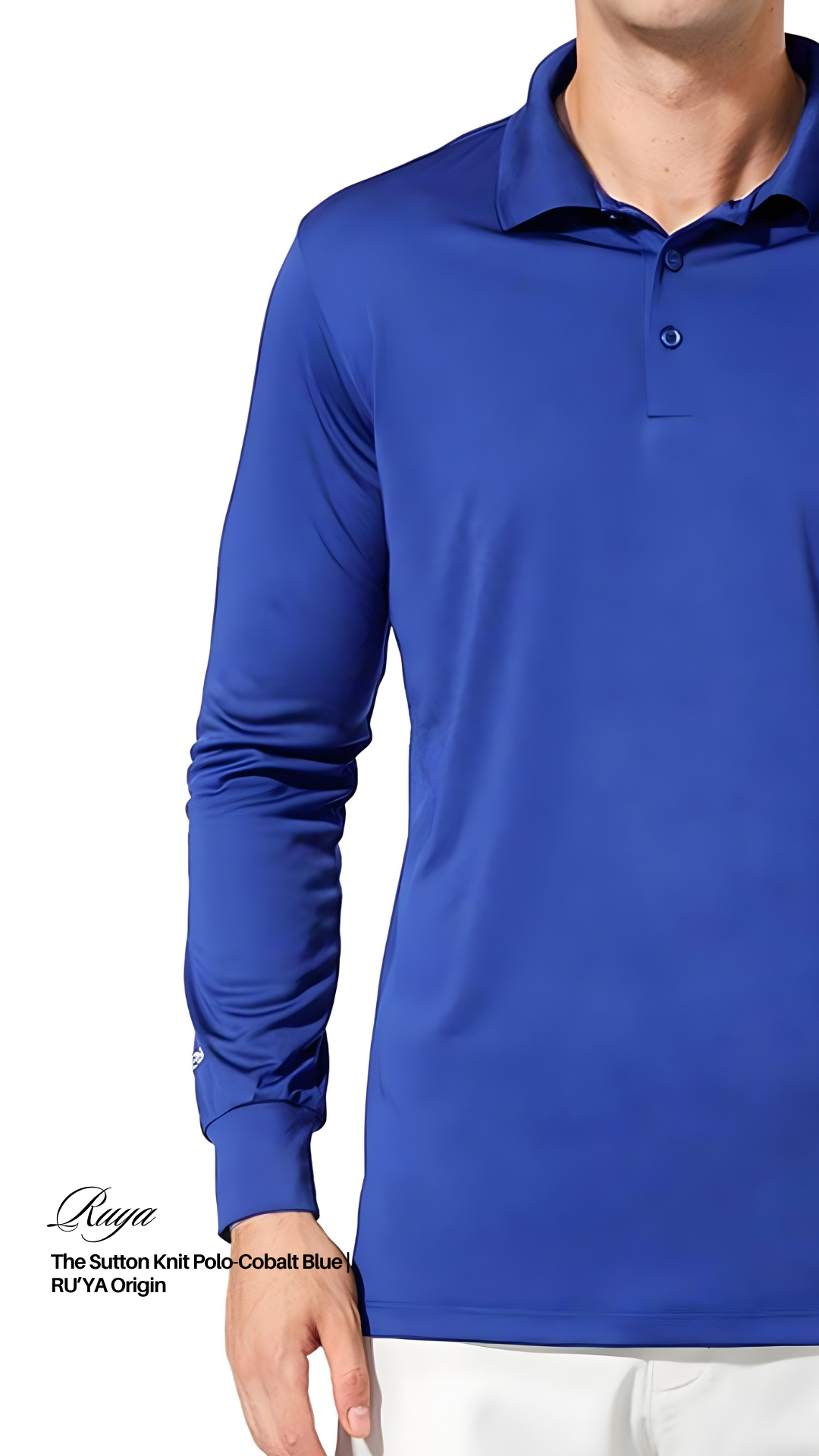 THE SUTTON KNIT POLO - FROST WHITE