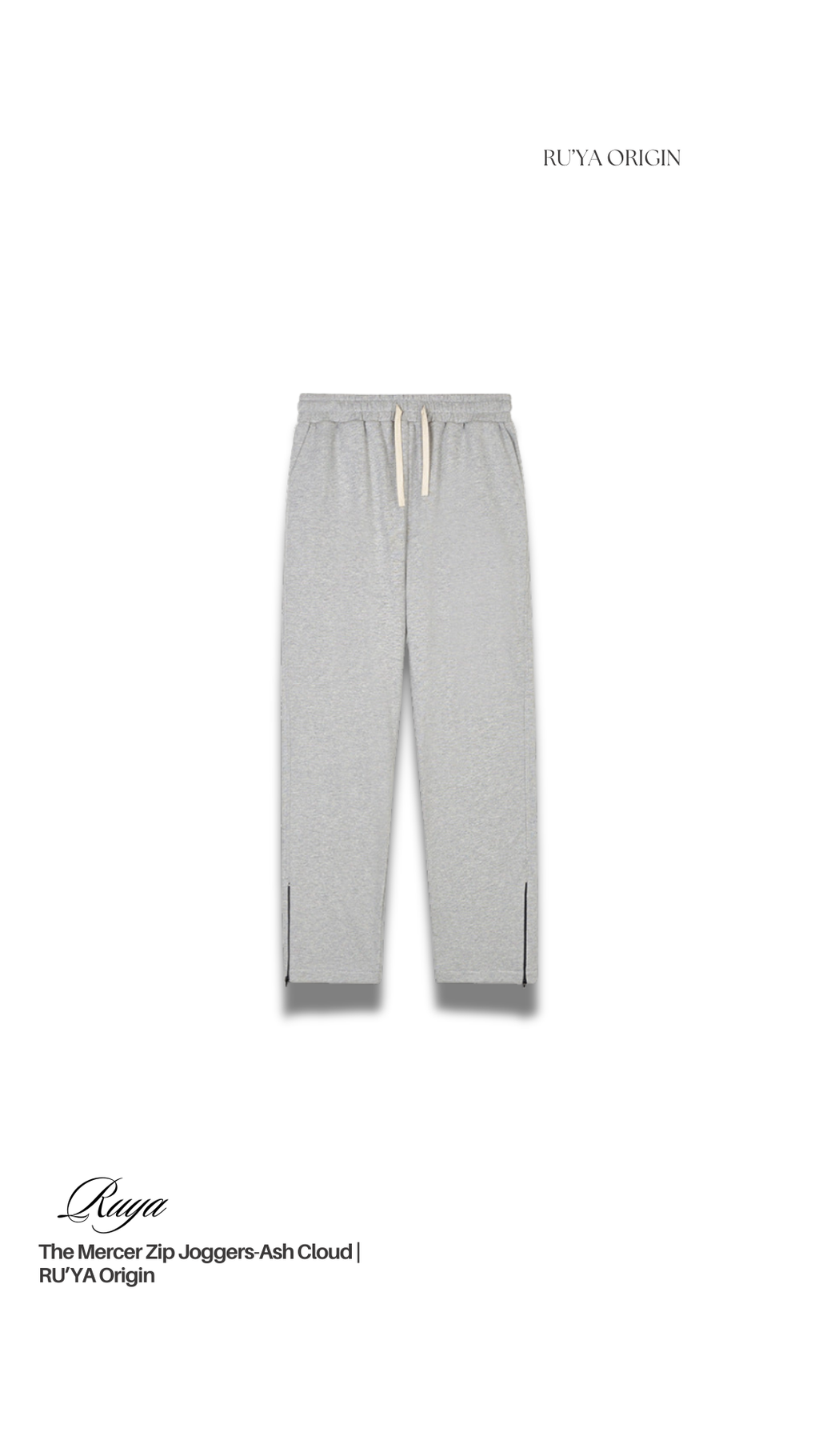 The Mercer Zip Joggers - Willow Taupe