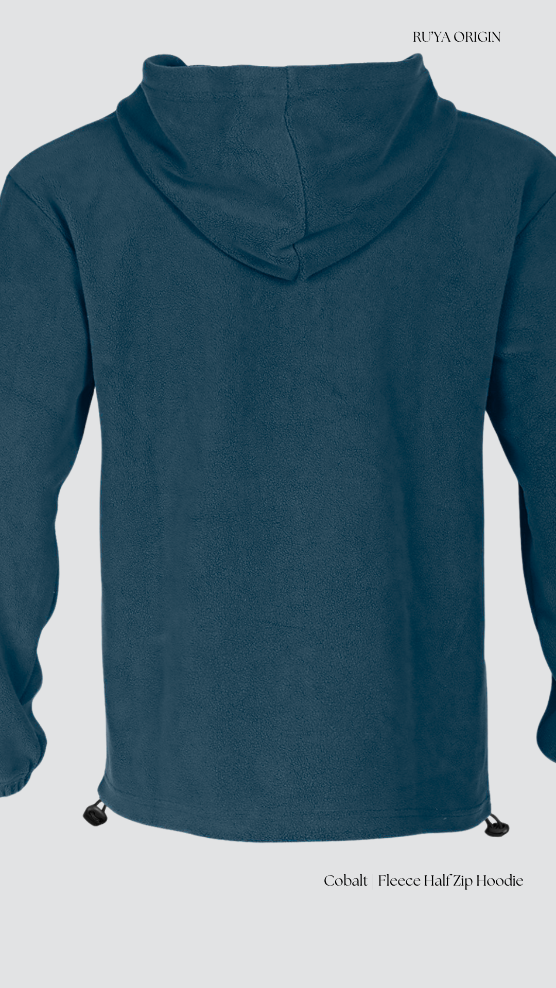 Fleece Half Zip Hoodie - Noir