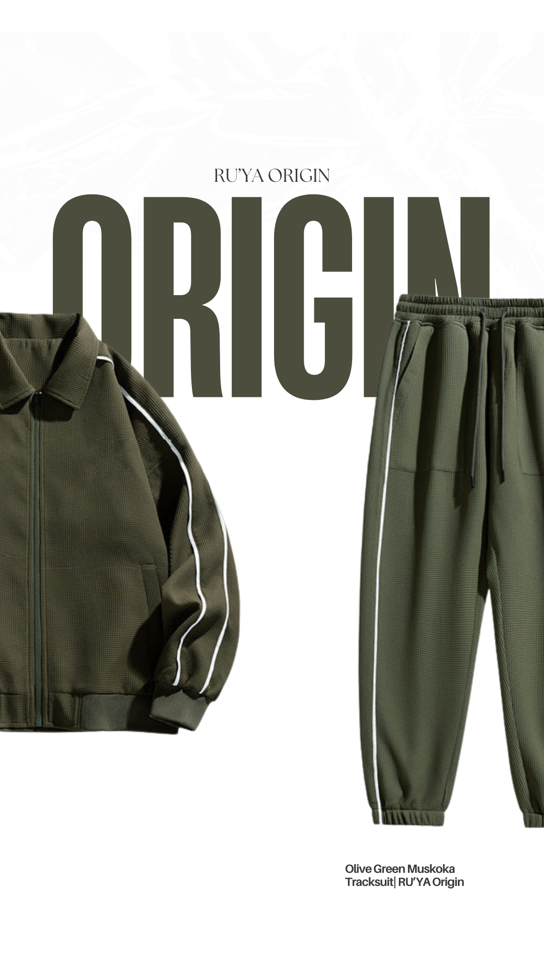 Muskoka Two-Piece Tracksuit - Olive Green