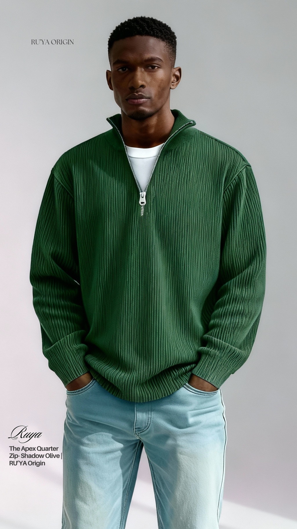 The Apex Quarter Zip - Midnight Blue