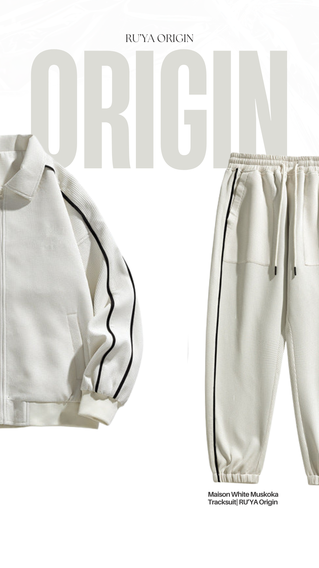 Muskoka Two-Piece Tracksuit- Maison White