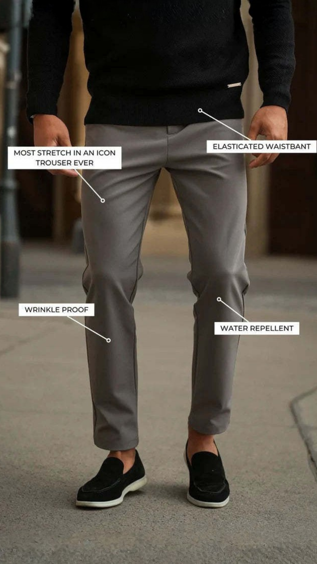 The Carter Trouser - Midnight Blue