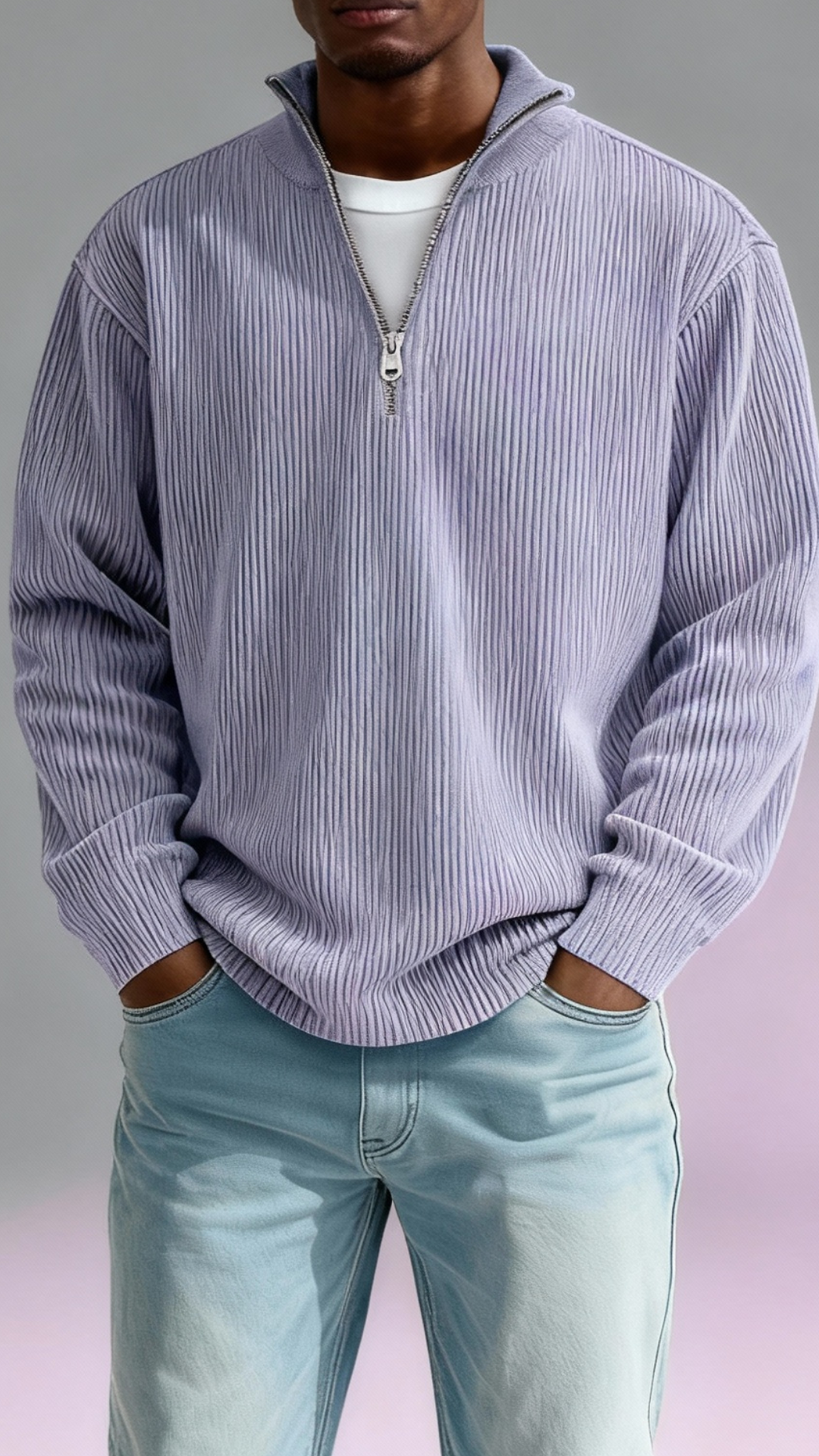 The Apex Quarter Zip - Midnight Blue