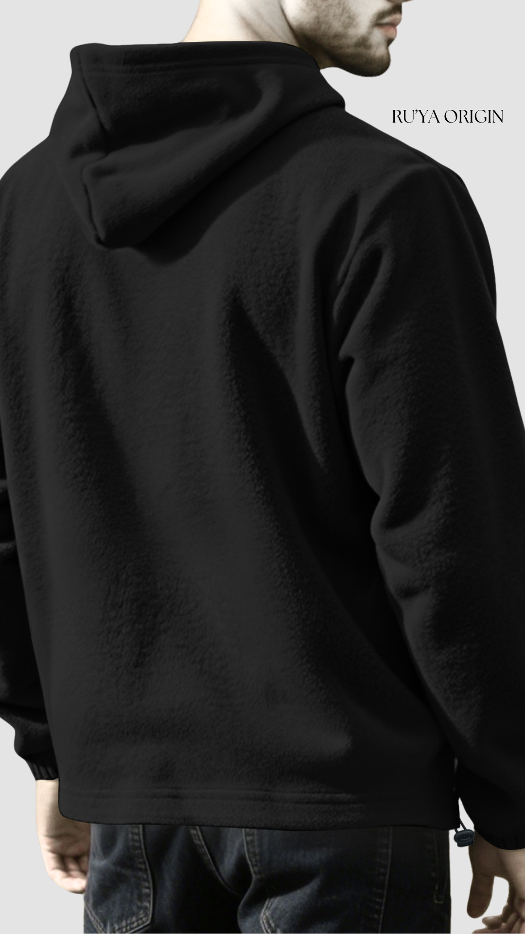 Fleece Half Zip Hoodie - Cobalt