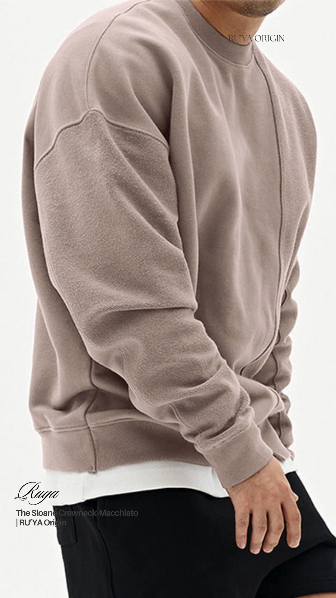 The Sloane Crewneck Sweater - Truffle Grey