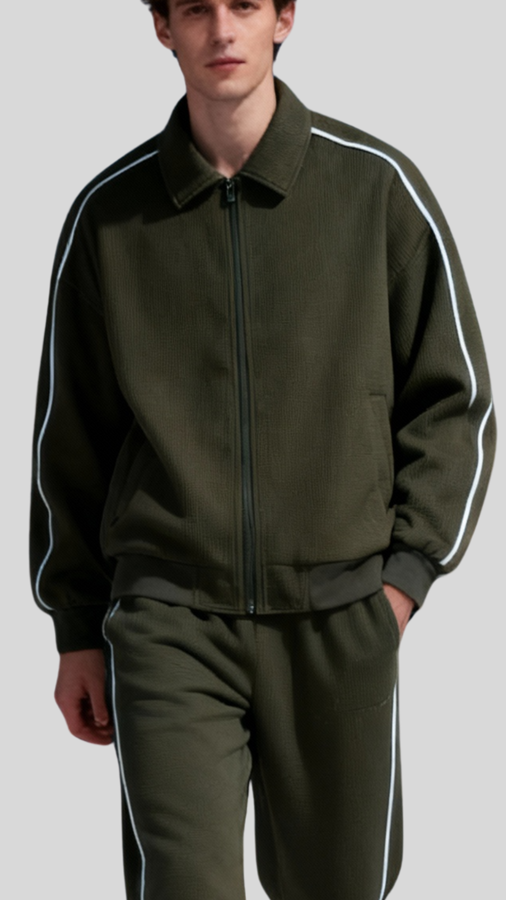 Muskoka Two-Piece Tracksuit - Olive Green