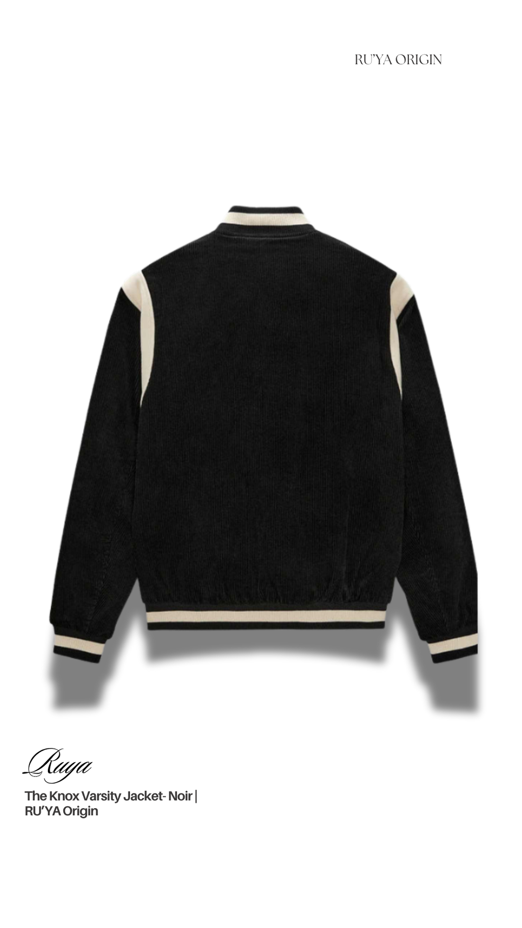 The Knox Varsity Jacket – Noir