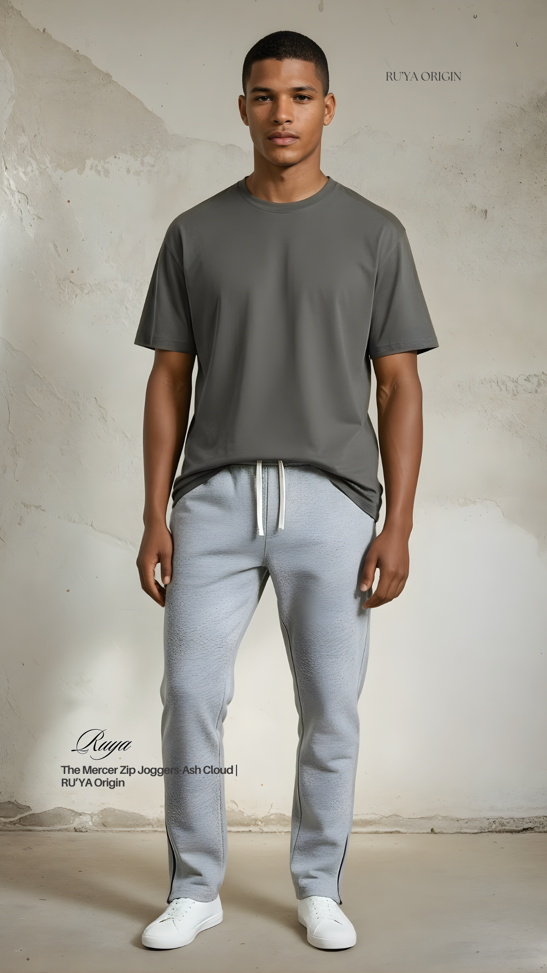 The Mercer Zip Joggers - Willow Taupe