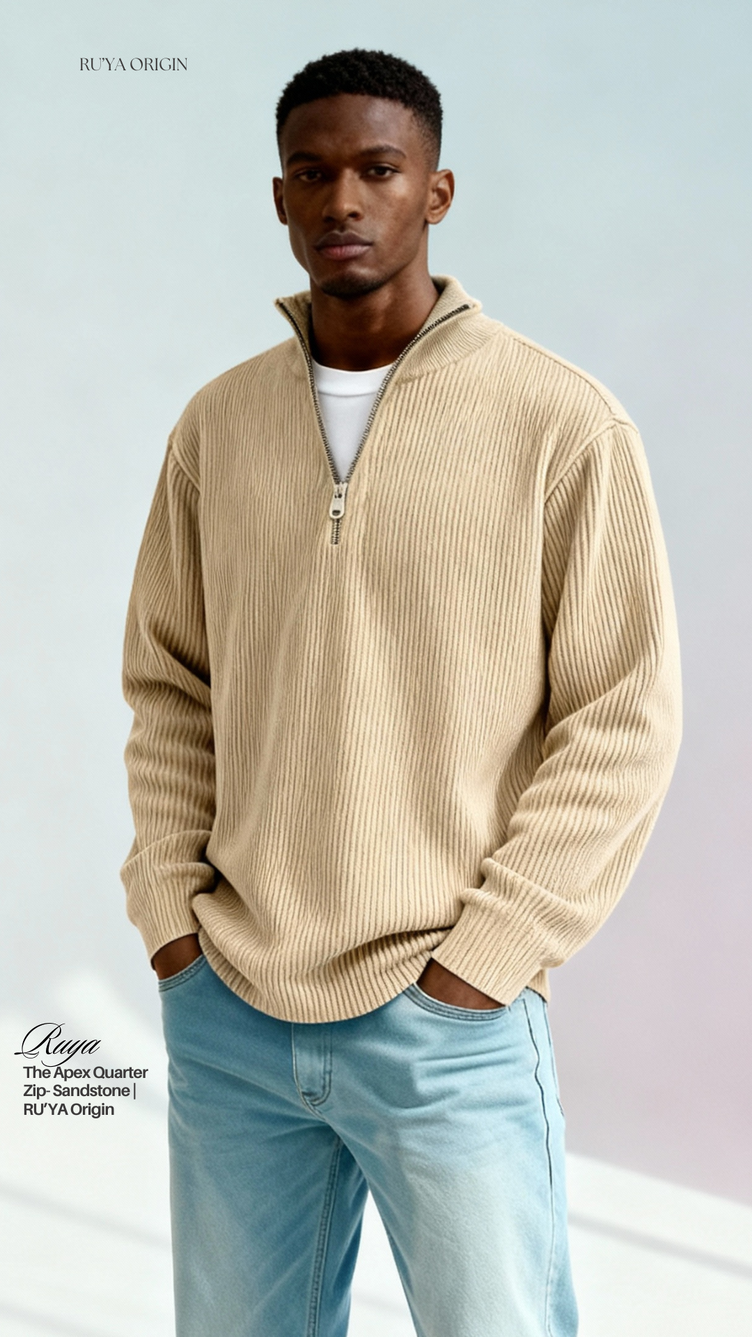 The Apex Quarter Zip - Midnight Blue