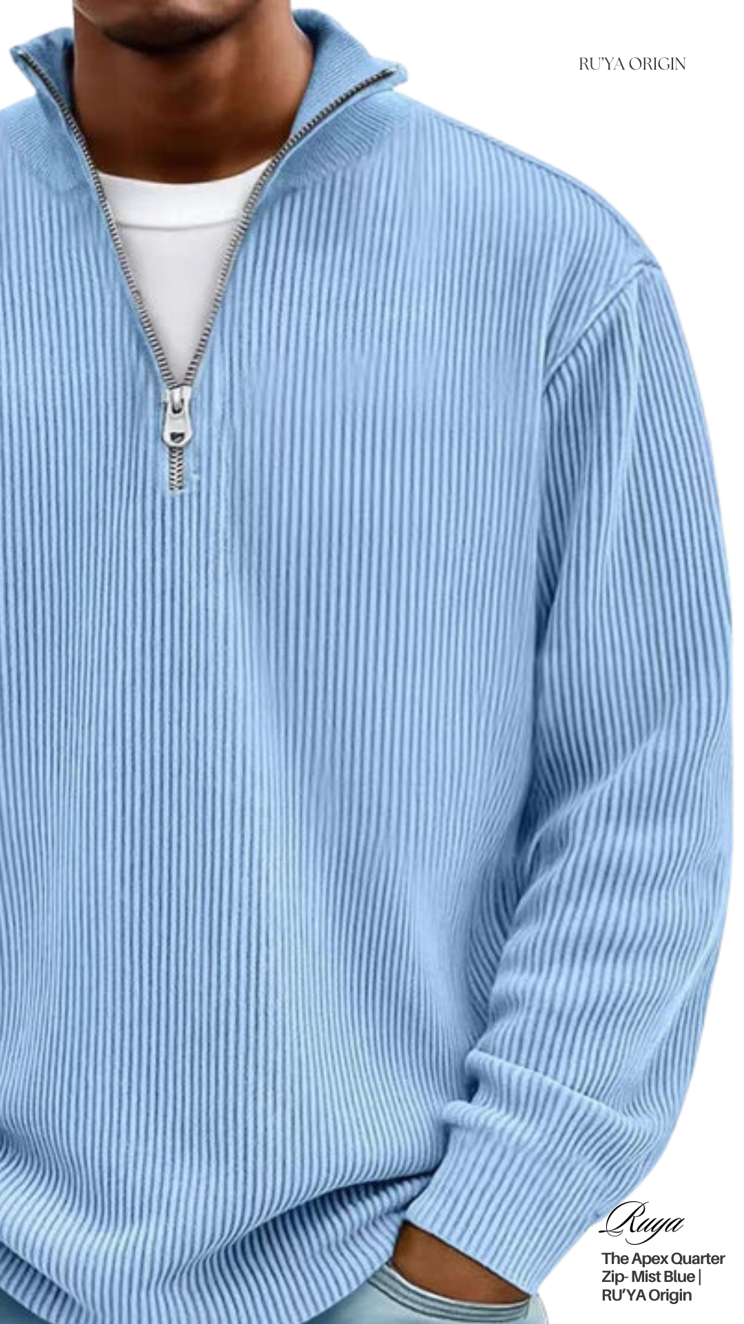 The Apex Quarter Zip - Midnight Blue