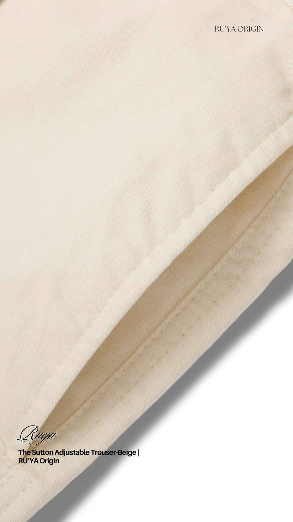 The Sutton Adjustable Trouser- Noir