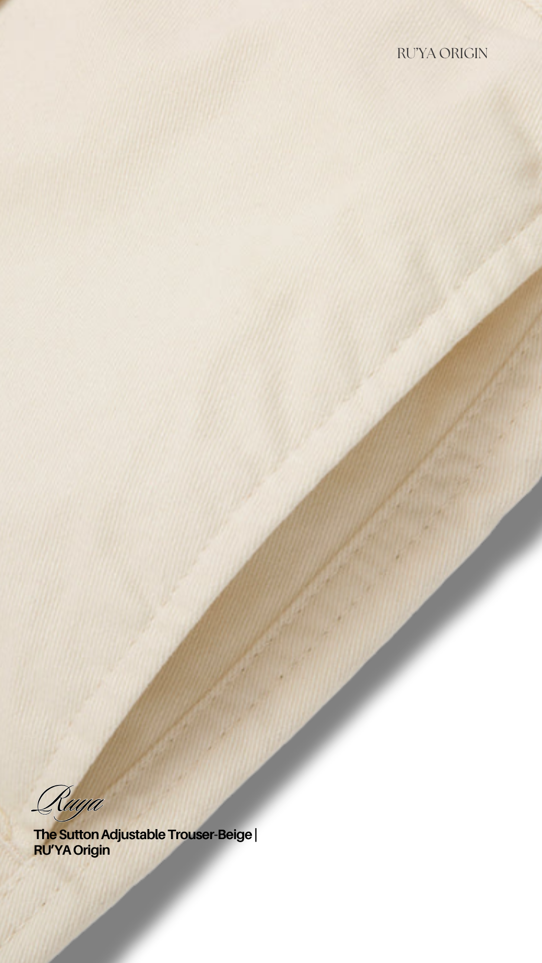 The Sutton Adjustable Trouser- Noir