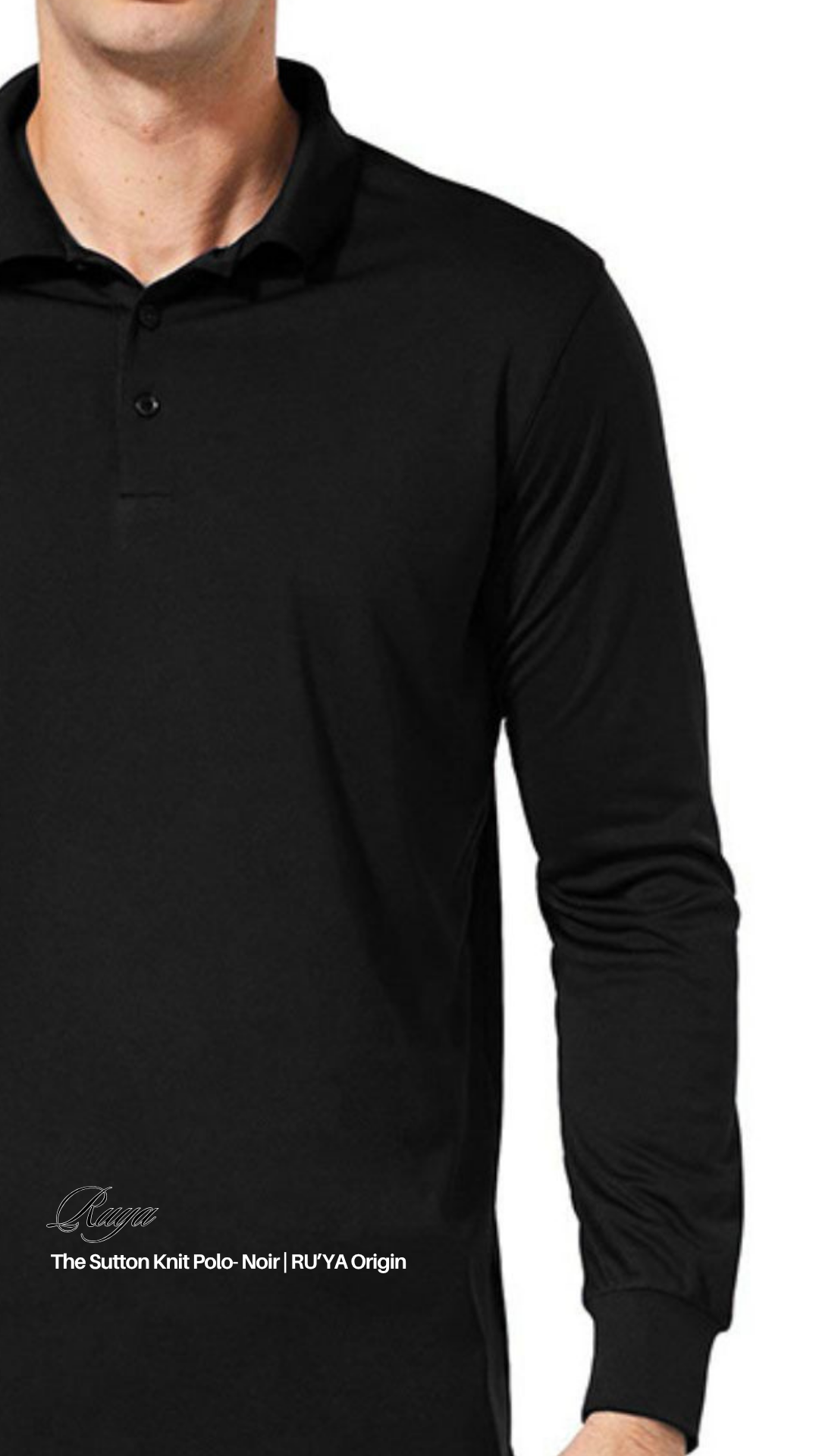 THE SUTTON KNIT POLO - FROST WHITE