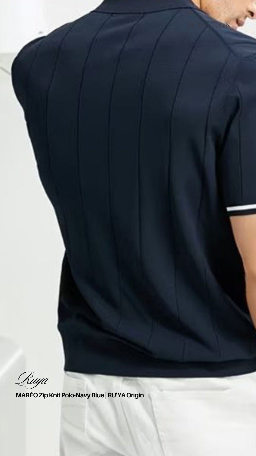 MARÉO Zip Knit Polo