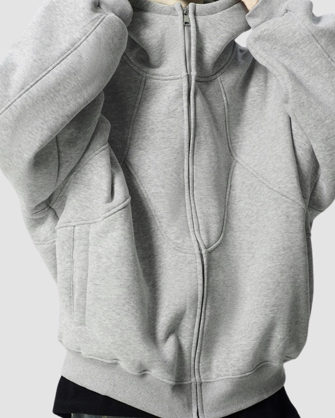 Oversized High Street Hoodie - Ash