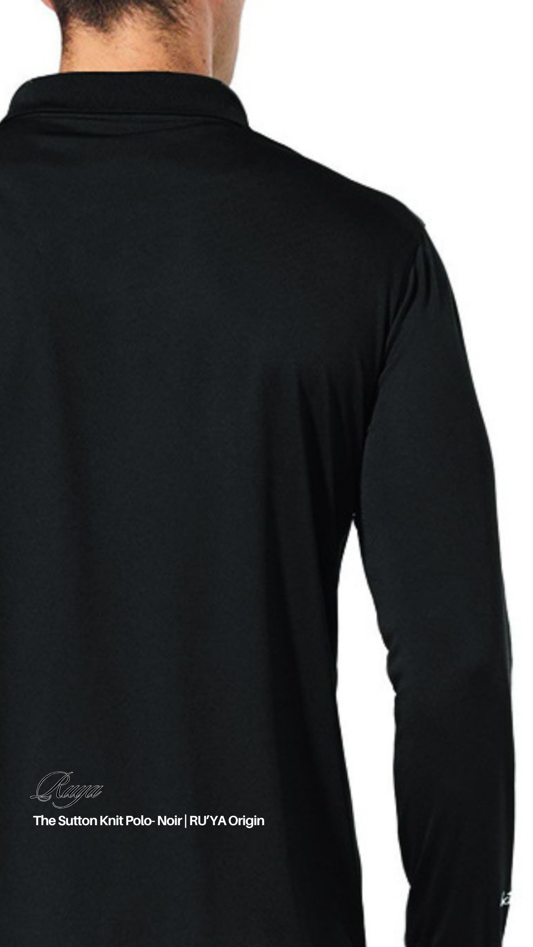 The Sutton Knit Polo -  Noir