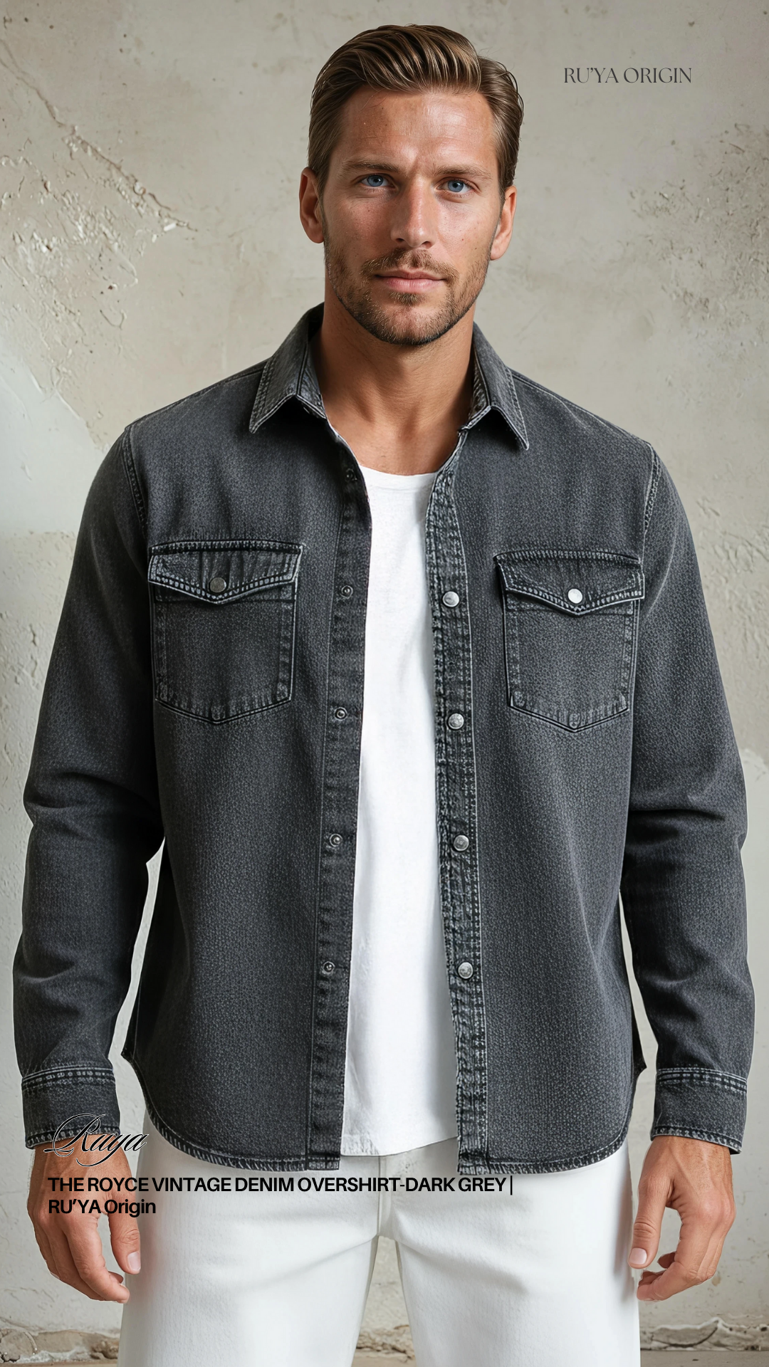 THE ROYCE VINTAGE DENIM OVERSHIRT