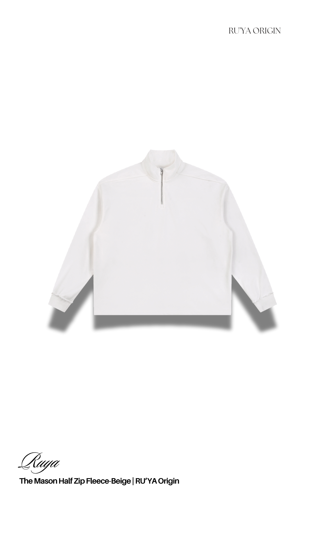 The Mason Half Zip Fleece - Noir