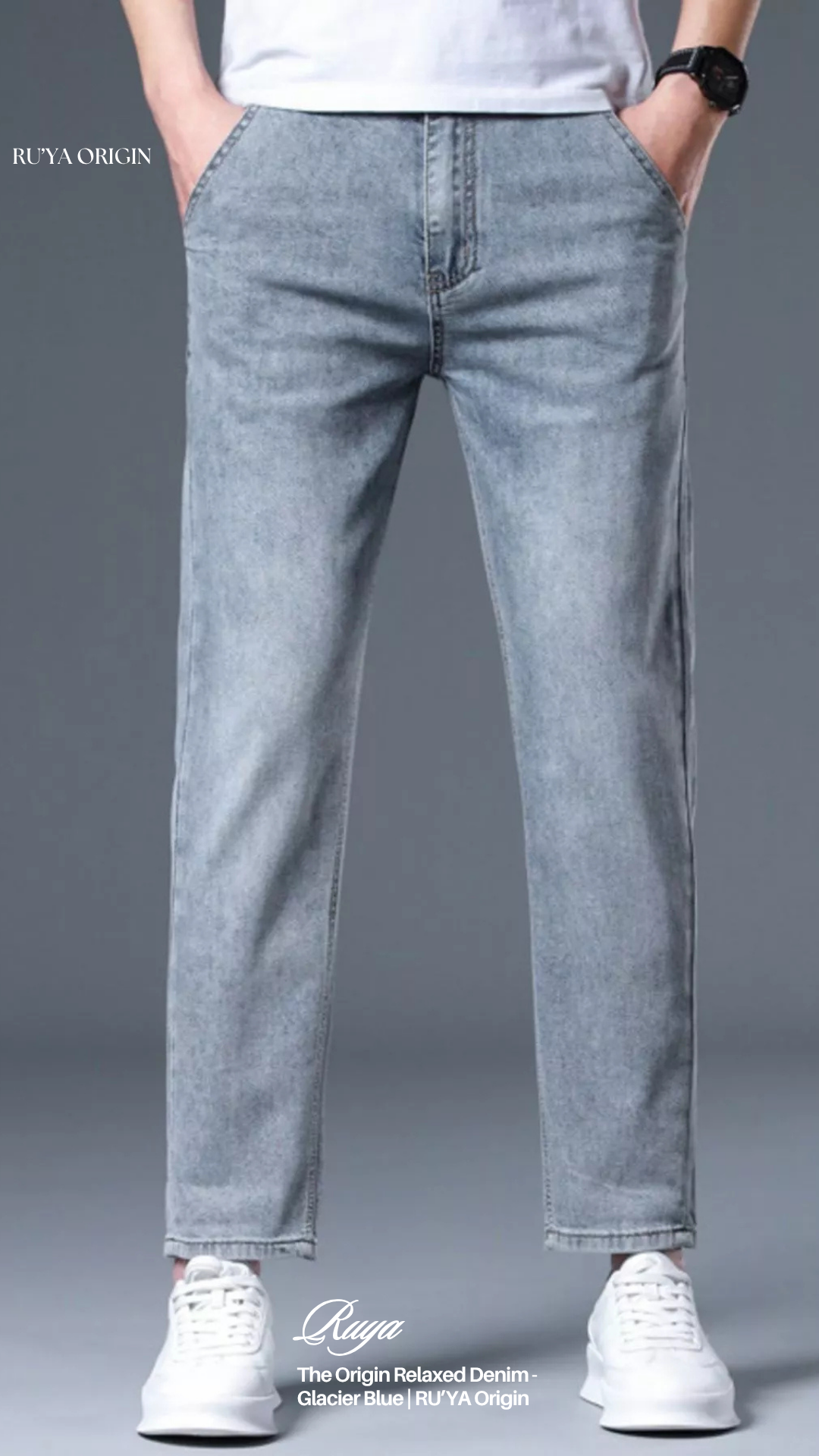 The Calder Straight Jean - Ash Grey