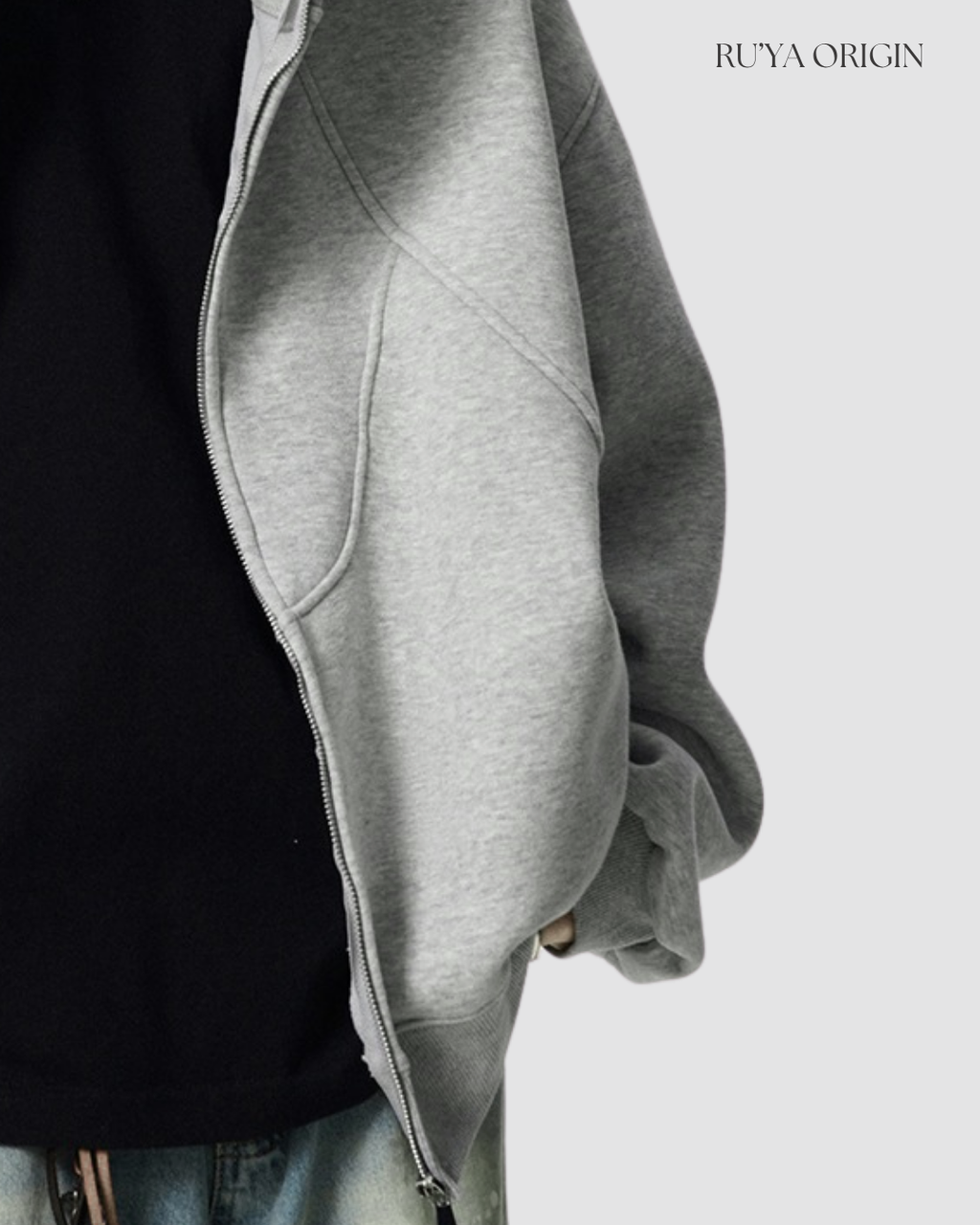 Oversized High Street Hoodie - Ash