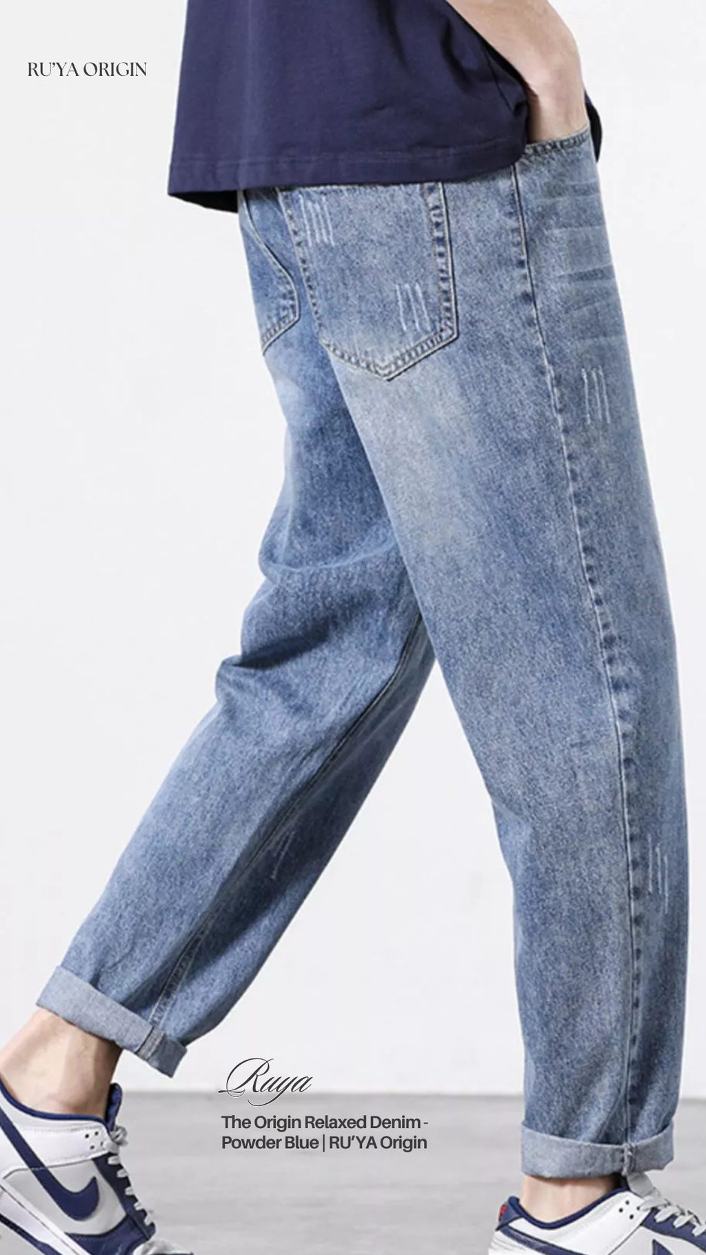The Origin Relaxed Denim - Powder Blue